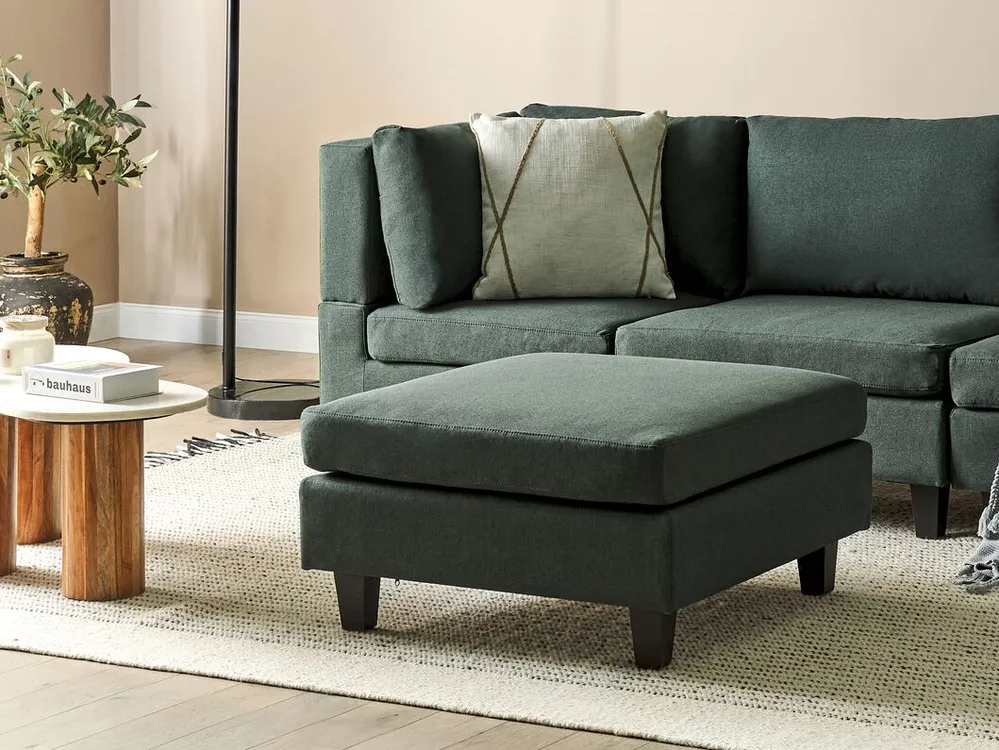 Ottoman UNSTAD Fabric Dark Green