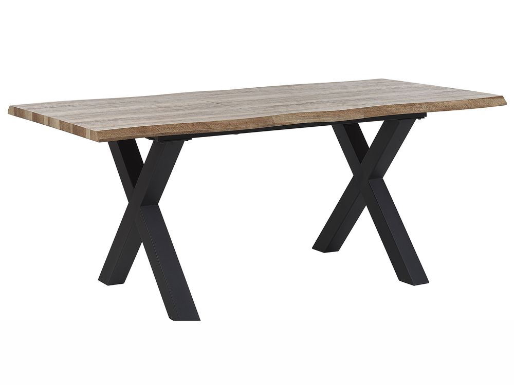 Jatkettava ruokapöytä BRONSON Tummanruskea 140/180 cm 90 cm