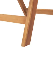 Set of 2 Garden Chairs JAVA Acacia Wood Light Brown_785525