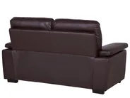Sofa 2 Seater VOGAR Faux Leather Dark Brown_676526