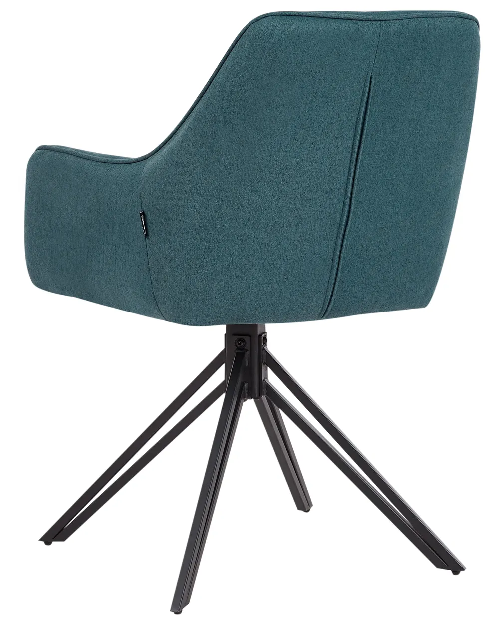 Set of 2 Dining Chairs Swivel JODAR Fabric Teal_945244