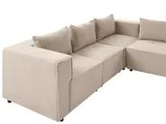 Modular U-Shape Sofa 8 Seater AXEBO Boucle Beige_1077293