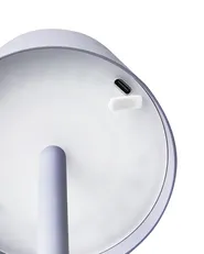 Wireless LED Table Lamp BACEIRO Metal Light Violet_1061030