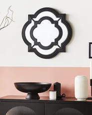 Wall Mirror COBETA 51 cm 51 cm Black_1080439