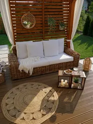 Matto AHLAT Beige ø 120 cm Juutti_825717