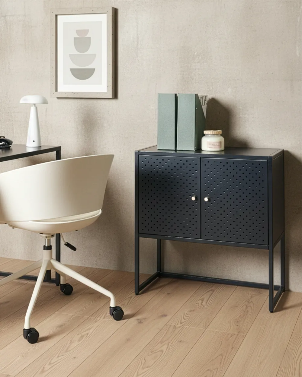 Storage Unit RAKAIA Metal Black