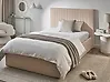 Ottoman Bed VION Boucle Beige 120 x 200 cm (EU Small Double)