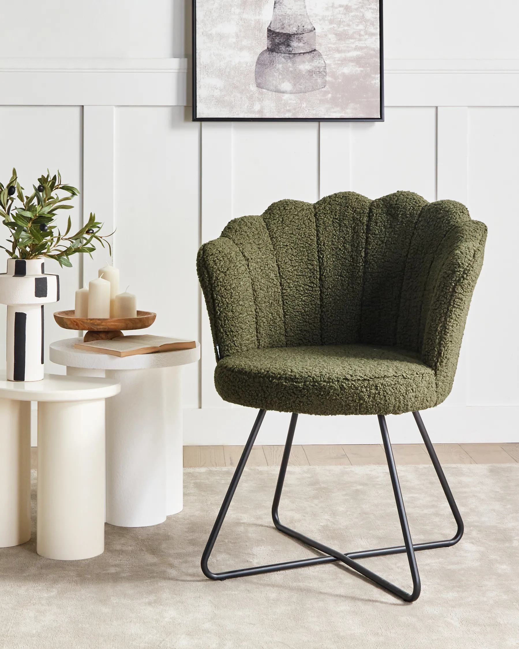 Armchair LOVELOCK Boucle Dark Green_960427