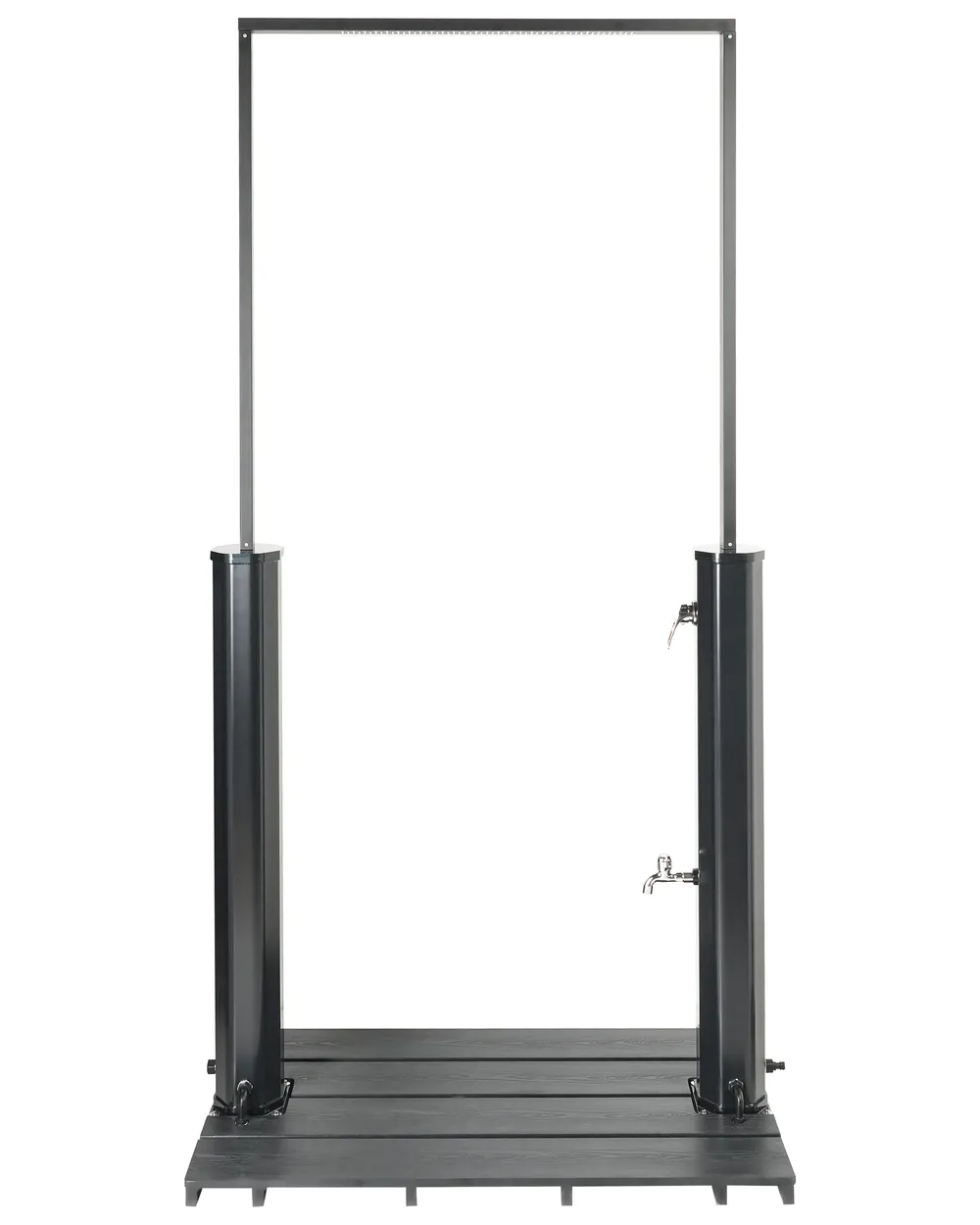 Freestanding Outdoor Solar Shower MARACAIBO Black_973922