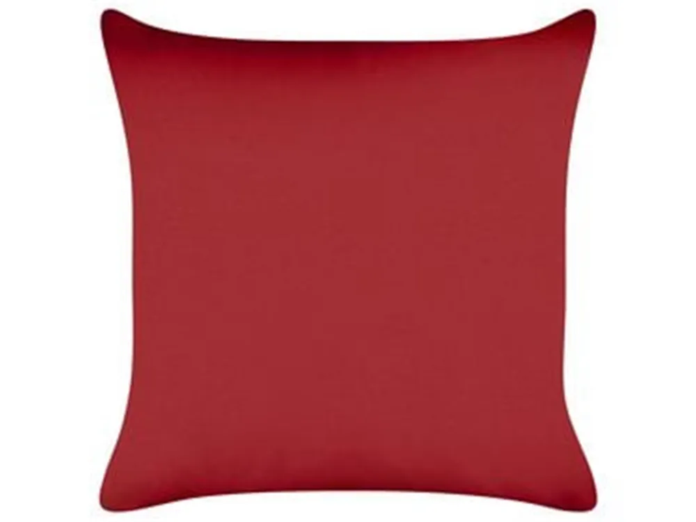 Set of 2 Decorative Cushions GUMDROP 45 x 45 cm Velvet Red Christmas Motif_1184007