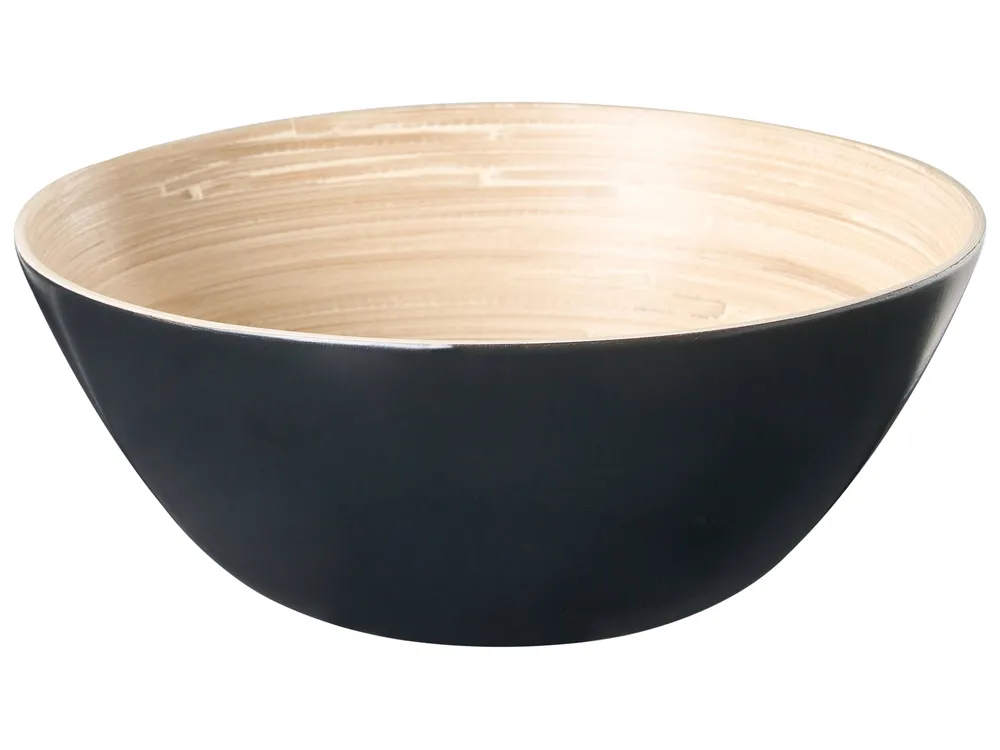 Set of 3 Bowls BONHEUR Bamboo Black_1011150