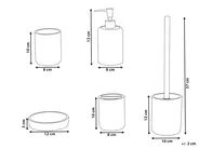 Set med badrumstillbehör i 5 delar CAMANA Ljusbeige_996557