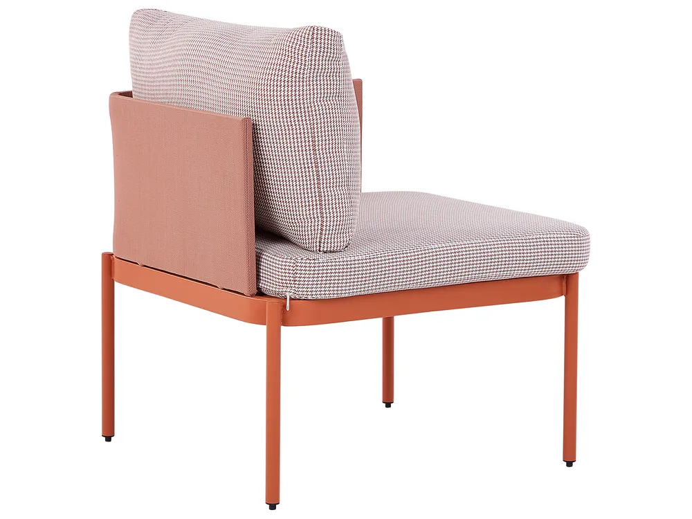 Loungesett til hagen med bord 2-seters TERRACINA Metall Oransje_826675