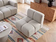 1-Seat Section MAKSABERG Fabric Beige_1161722