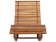 Sun Lounger BRESCIA II Acacia Wood Brown_934456