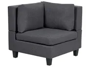 Modular Corner Sofa 5 Seater UNSTAD with Ottoman Fabric Dark Grey Right Hand_924662