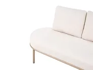 Garden Sofa with Table 4 Seater POLLINA Metal Brown_1078981