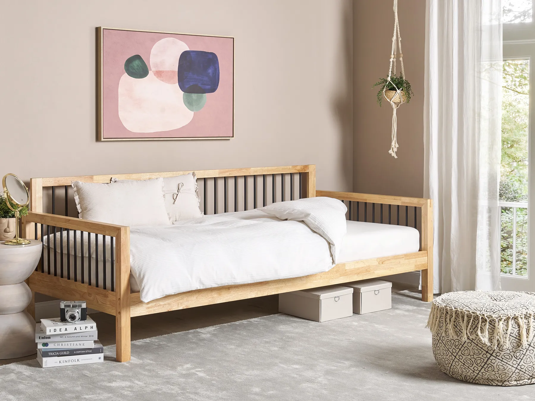 Daybed Wood TRICOT 90 x 200 cm (EU Single) Light Brown_905705