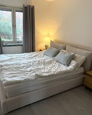 Bed Fabric BAJONNA 180 x 200 cm (EU Super King) Light Beige_1027287