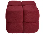 Pouffe CALIENTE Boucle Dark Red_1069727