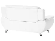 Soffa 2-sits LEIRA Konstläder Vit_1058874