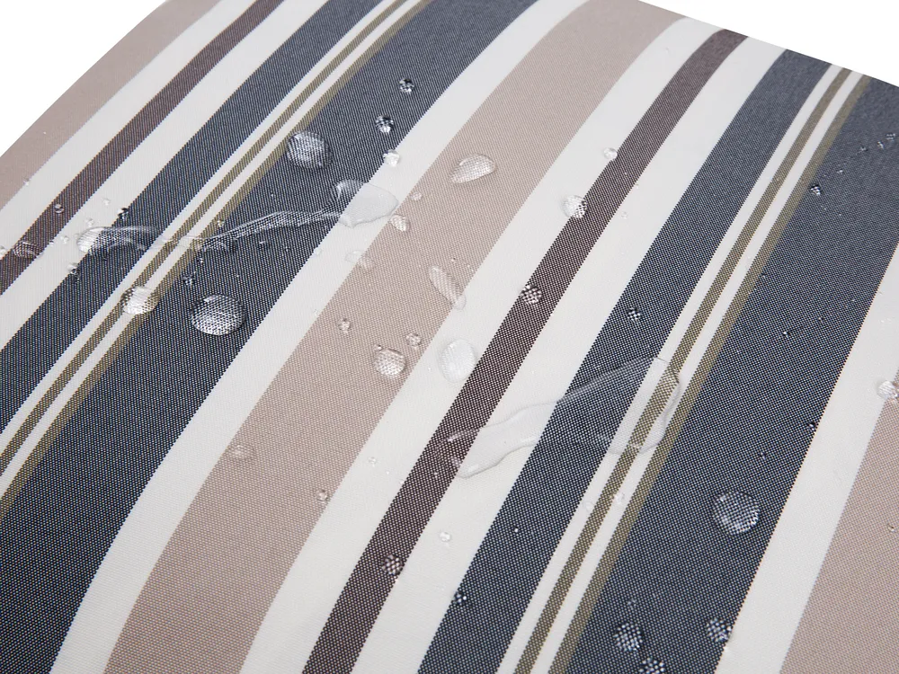 Set of 2 Outdoor Cushions KASTOS Striped 40 x 70 cm Taupe_783421