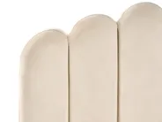 Säng med lamellram Sammet SAUVIAN 120 x 200 cm Beige_1014395