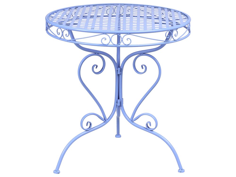 Bistro Table ALBINIA 70 cm 70 cm Metal Blue