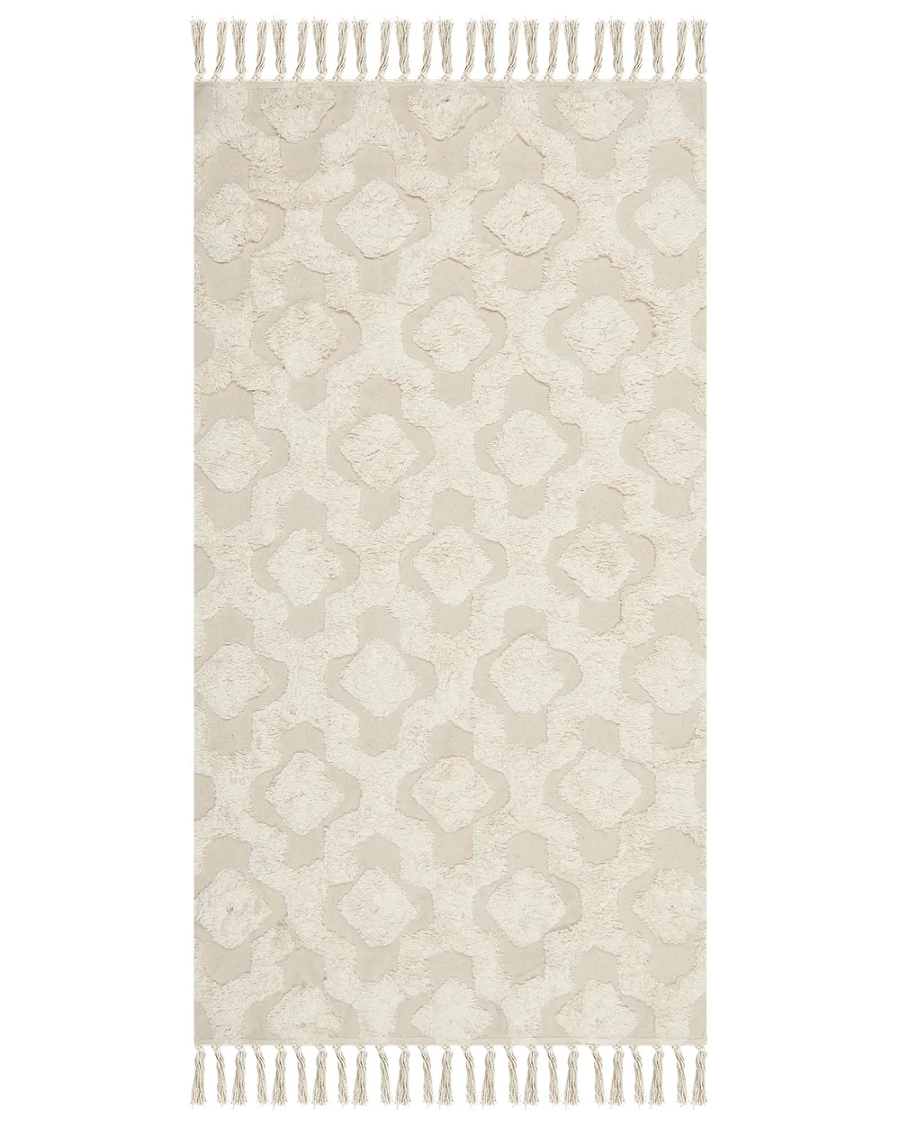 Matto AKSARAY Beige 80 x 150 cm Puuvilla_849104