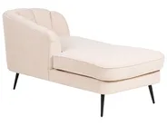 Right-Hand Chaise Longue ALLIER Boucle Light Beige_879212