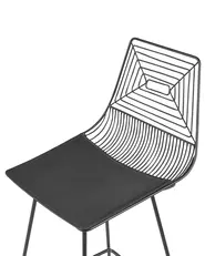 Set of 2 Bar Chairs BISBEE Metal Black_868505