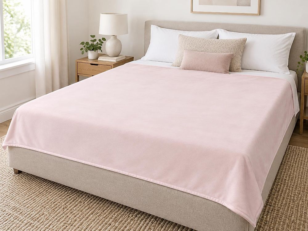 Peiton päällinen RHEA 120 x 180 cm Polyesteri Pastellipinkki