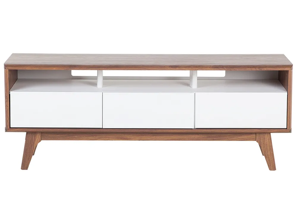 TV-bänk SYRACUSE Brun/ Vit_437092