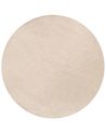 Shaggy Rug DEMRE Beige ø 140 cm