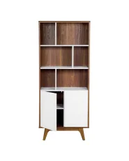 Hylle COLUMBUS 182 cm Brun/hvit_1188284