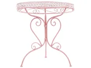 Caféset Fällbar ALBINIA Metall Rosa_774546
