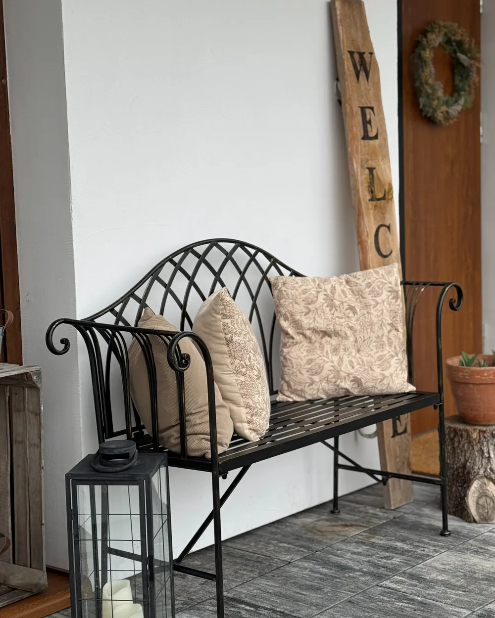 Garden Bench MILAZZO 130 cm Metal Black_978802