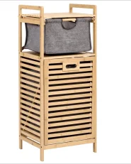 Tvättstuga med utfällbar hylla CUTERVO 40 cm Bambu Ljusbrun_1149468