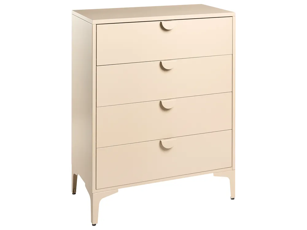 4 Drawer Chest ARDURA Metal Beige