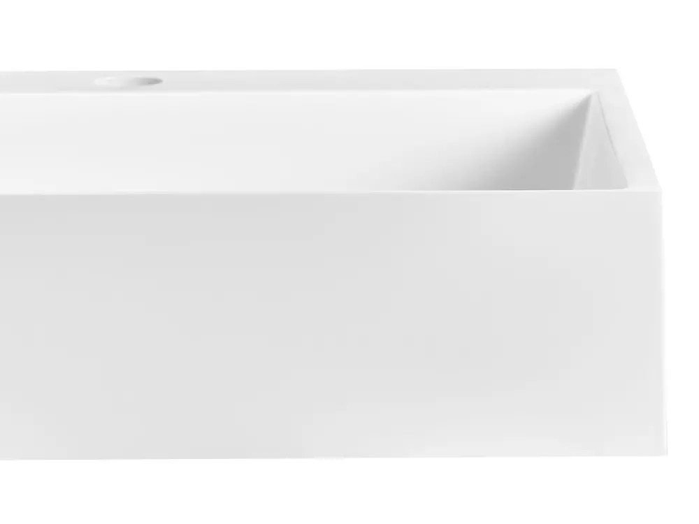 Pesuallas seinälle QUENKO 120 x 46 cm Mineraalivalu Valkoinen_981258