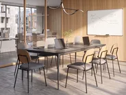 Konferansebord SOVARETO 90 cm 180 cm Mørkegrå_1087776