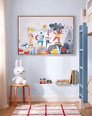 Canvas-taulu BIBBIENA 63 x 99 cm Lastenaihe Monivärinen_1174670