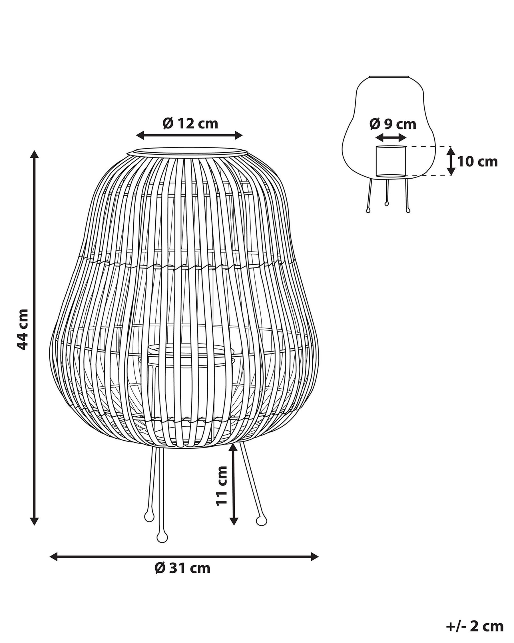 Lykta BERKNER 44 cm Videträ Naturlig_774574