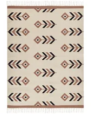 Matta NIAVAN Beige 160 x 230 cm Kelim Bomull_869871