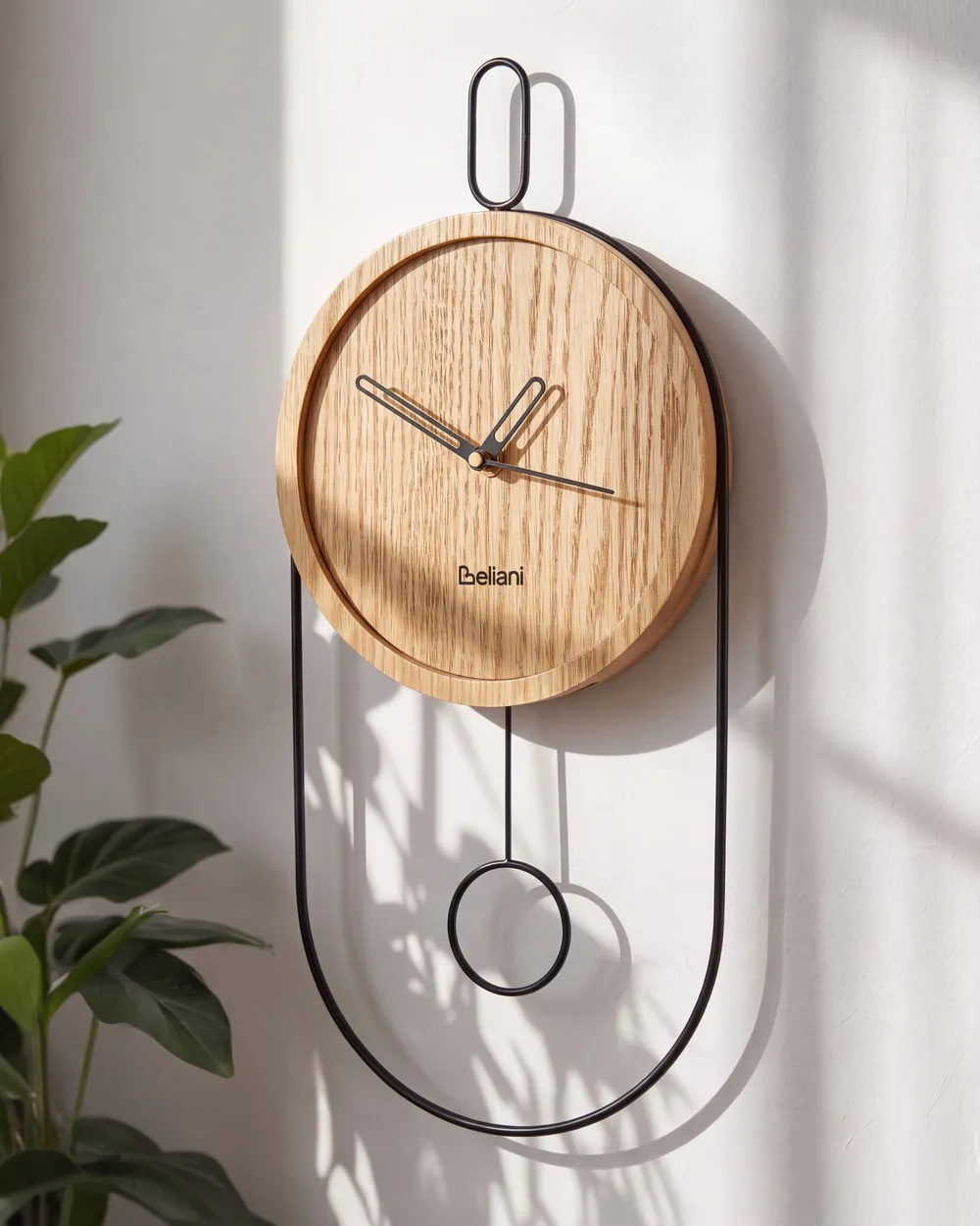 Wall Clock SIERRE 20 cm Light Brown
