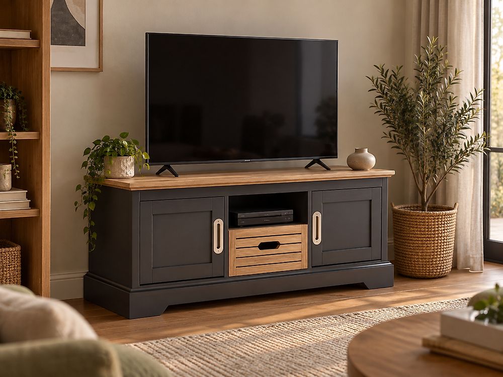 TV Stand GARET Dark Grey
