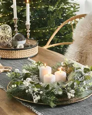 Christmas Wreath JURMU 54 cm Green_790325