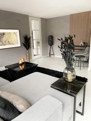 Matta med lång lugg CIDE Svart 140 x 200 cm_814011