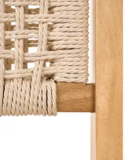 Set med 2 matstolar OZELLA Trä Ljusbrun/ Beige_985726