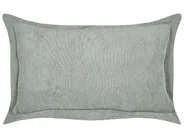 Set of 2 Decorative Cushions ZINNIA 47 x 27 cm Corduroy Light Green Solid_855300